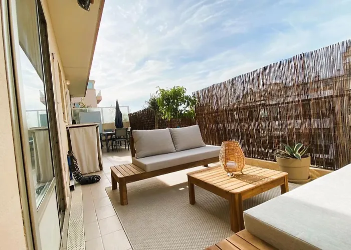 T2 Bricka La Terrasse De La Plage, Moderne, Equipe, Lumineux