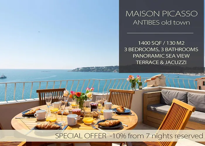 Maison Picasso - Jacuzzi, Vue, Terrasse For 6