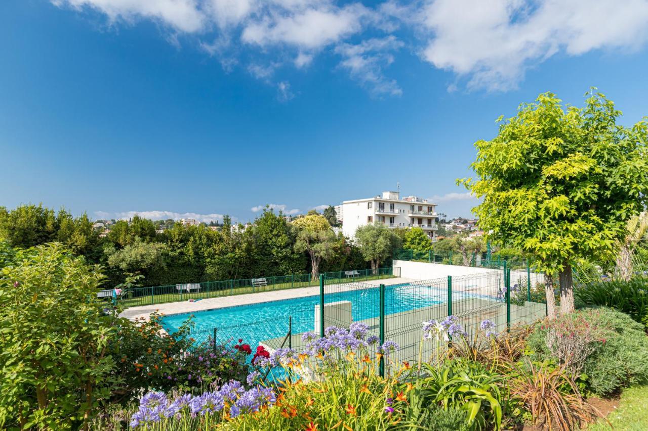 Apartment Sea View Large 2 Bdrs Swimming Pool & Parking Antibes