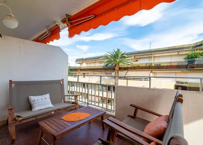Grand T3 Juan les Pins, 2 balcons, proche plage