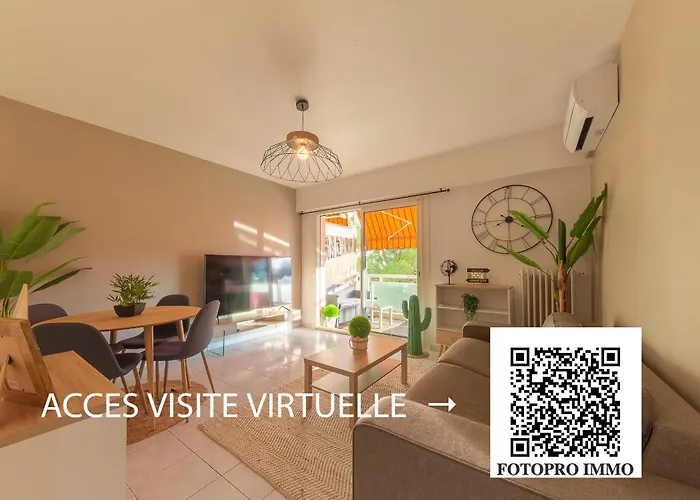 Joli studio climatisé - terrasse vue mer au calme