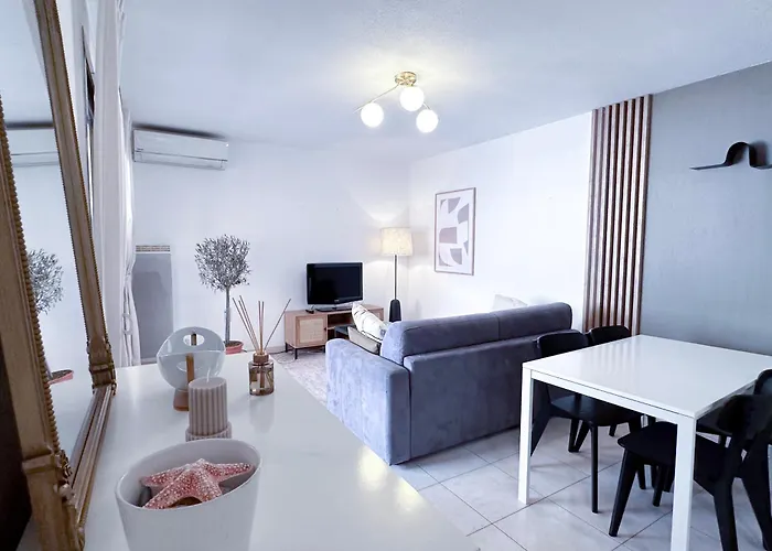 St Roch 2 - Appart 300 M De La Gare, Clim, Terrasse, Garage