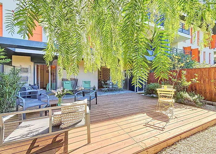 Suite Jardin Signature - Magnifique 2 Pieces - 4 Pers - Piscine - Plages 2Km
