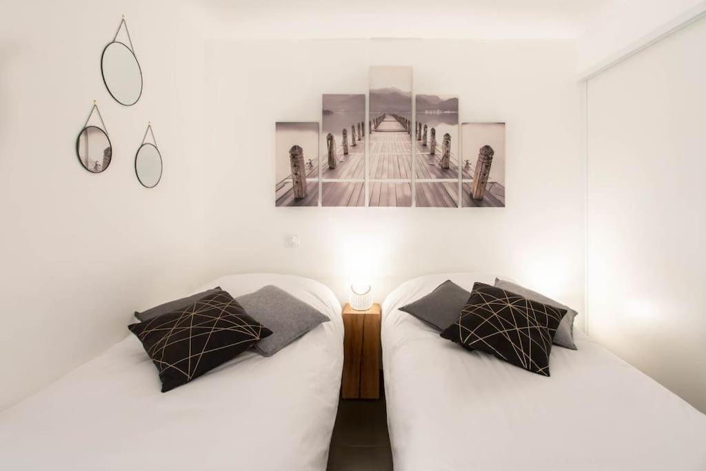 Apartment A7- 2 Bdr Sea & Mountain View - Ac, Parking, Pool & Terrace Antibes