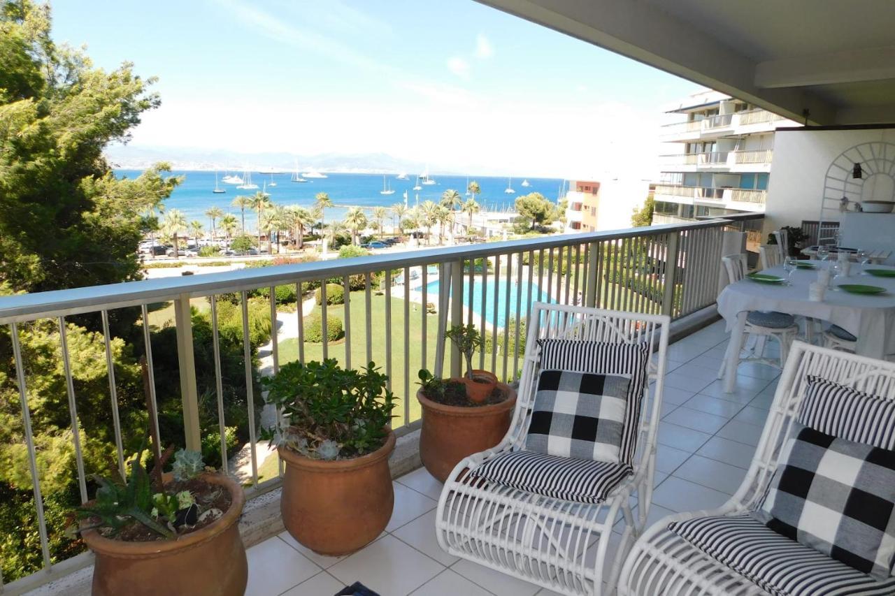 Apartamento Superb T4 'port Aubernon' With Sea View Air Conditioningparking And Pool Antibes