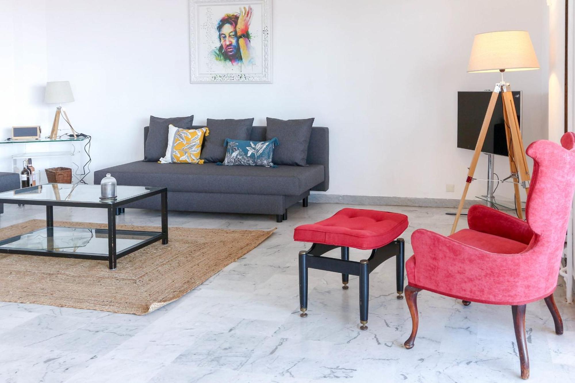 Beautiful Flat With Sea View Terrace Pool Parking Portative Ac- Benakey Apartment *