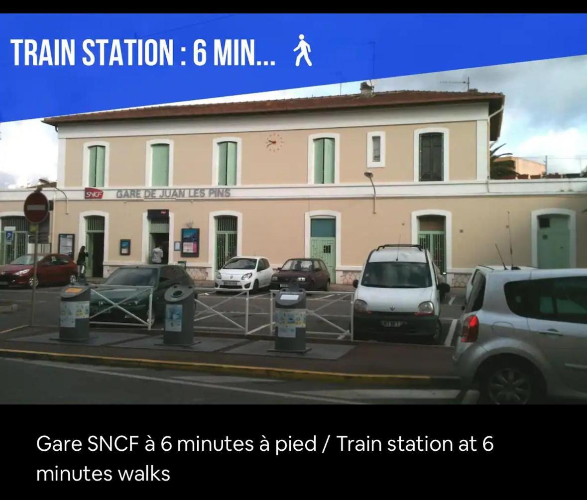 Impeccable 3 Pieces Avec Balcons, La A 50m Juan Les Pins Proche Cannes Antibes