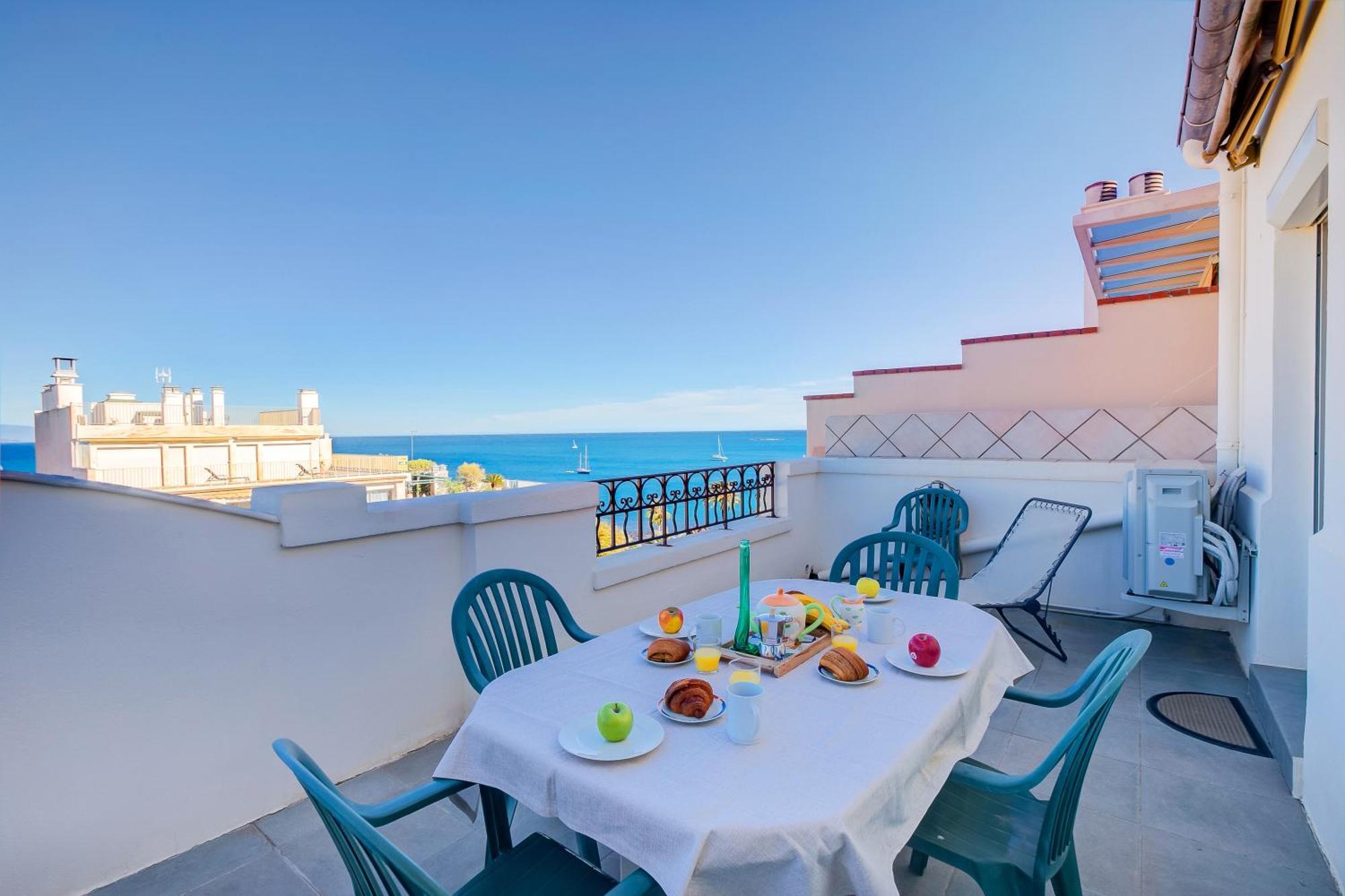 Le 44 - Sea & Mountain View - Happy Apartamento Antibes