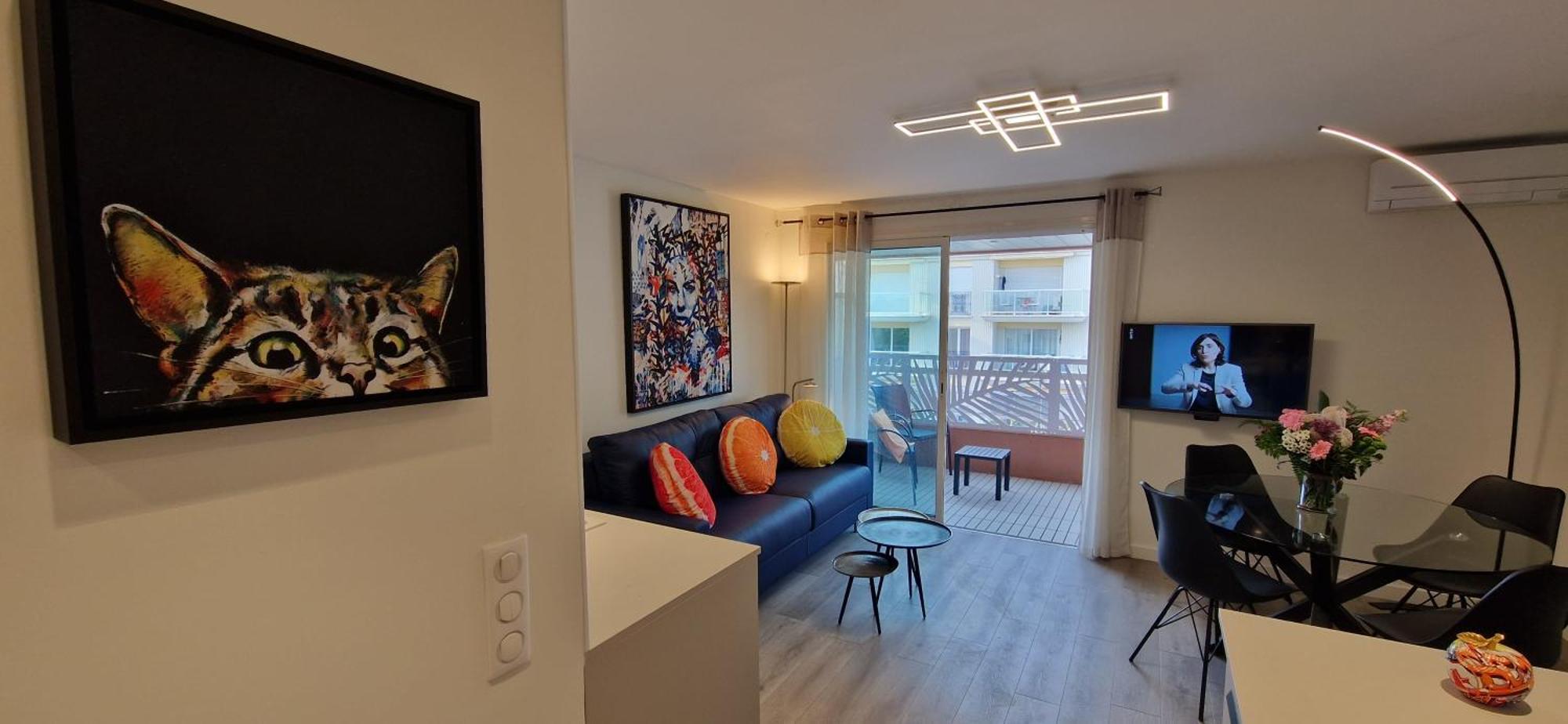 Juan 4 Prs, Clim, 300m Plage, Piscine, Parking Apartamento *