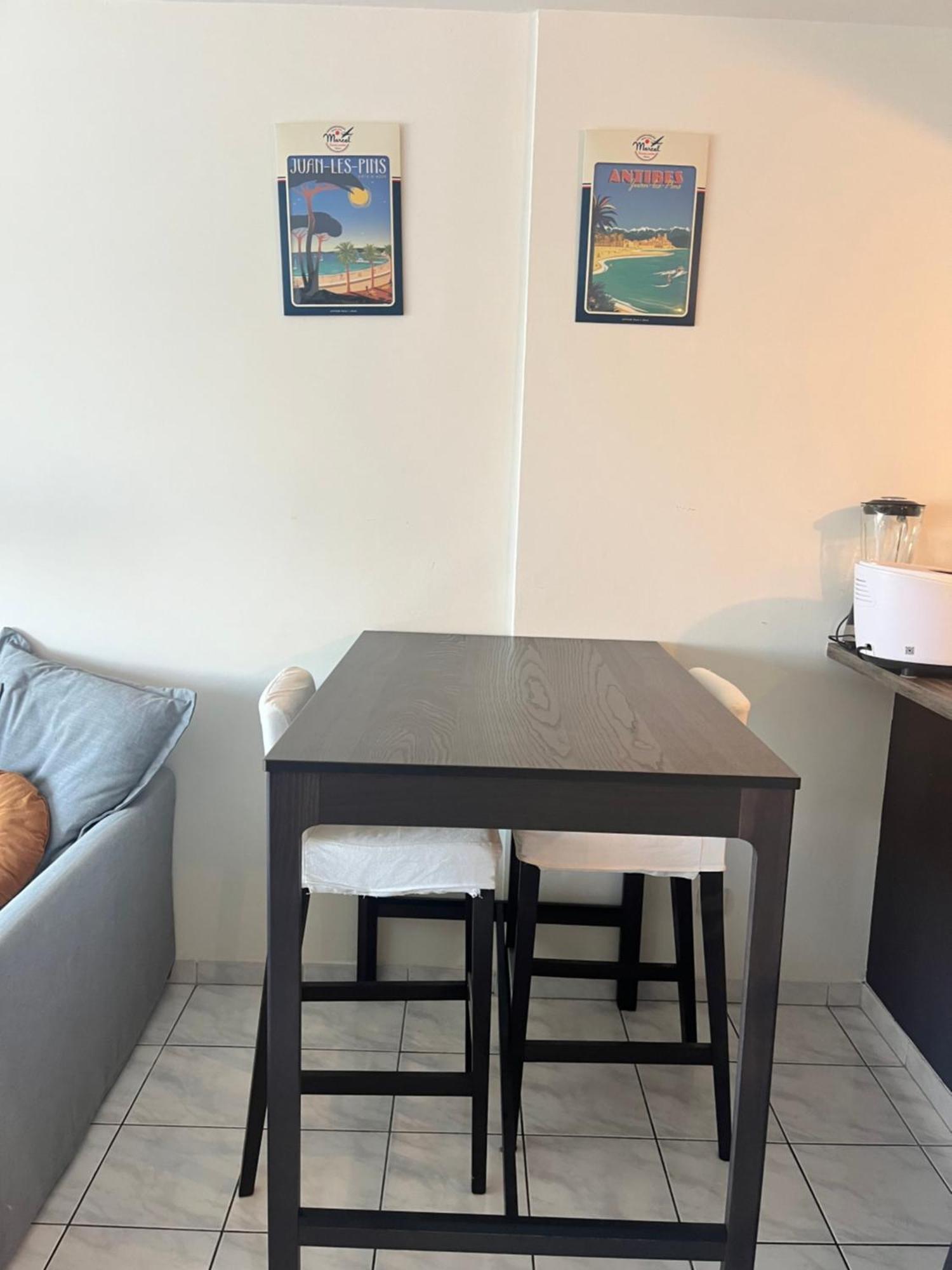 Agreable Salon,Chambre Privatif Devant La Mer Avec Parking Antibes