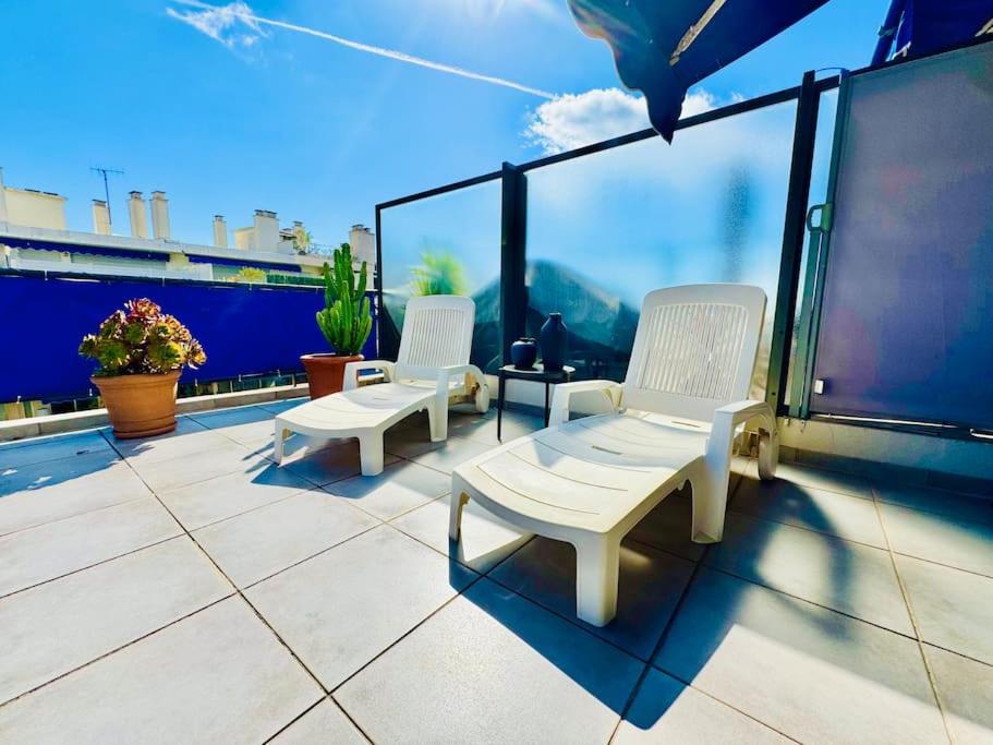 Le Pam's, De Standing Pour 4 Prs, Terrasse Et Parking Antibes