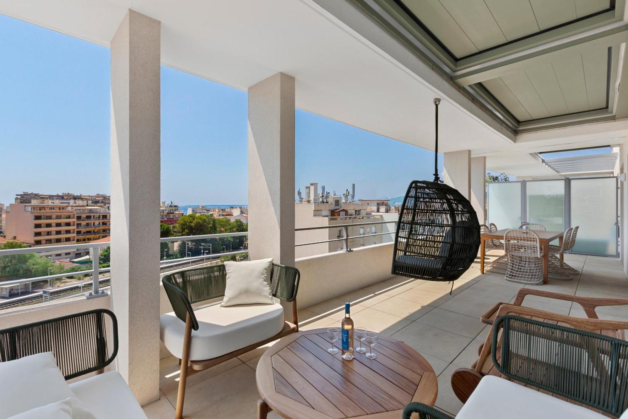 Duplex Elegante Vista Panoramica 360 Juan-les-pins Antibes
