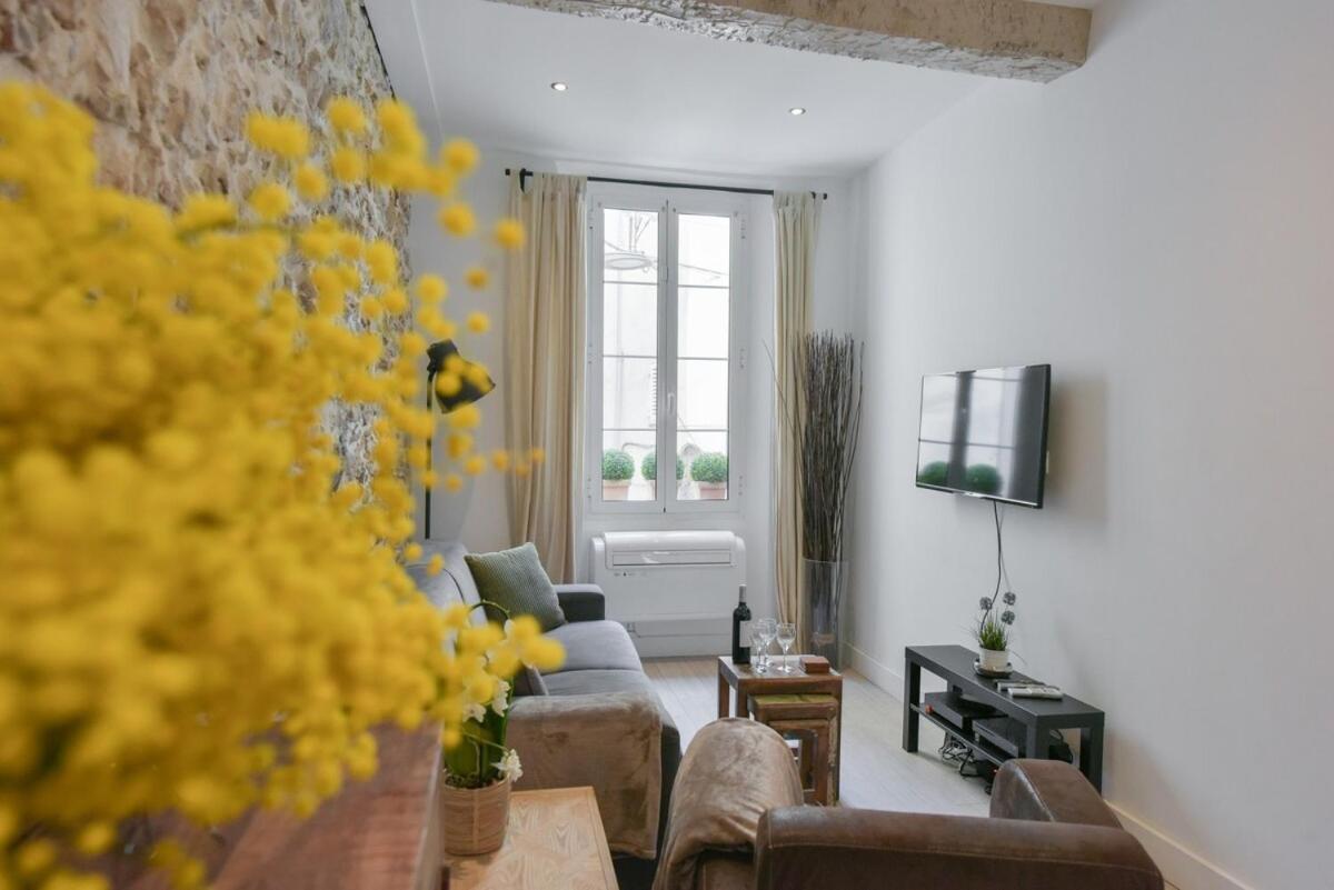 Apartment Vieux Murs - Brand New Flat For 4, Ac, Wifi Center Old Antibes