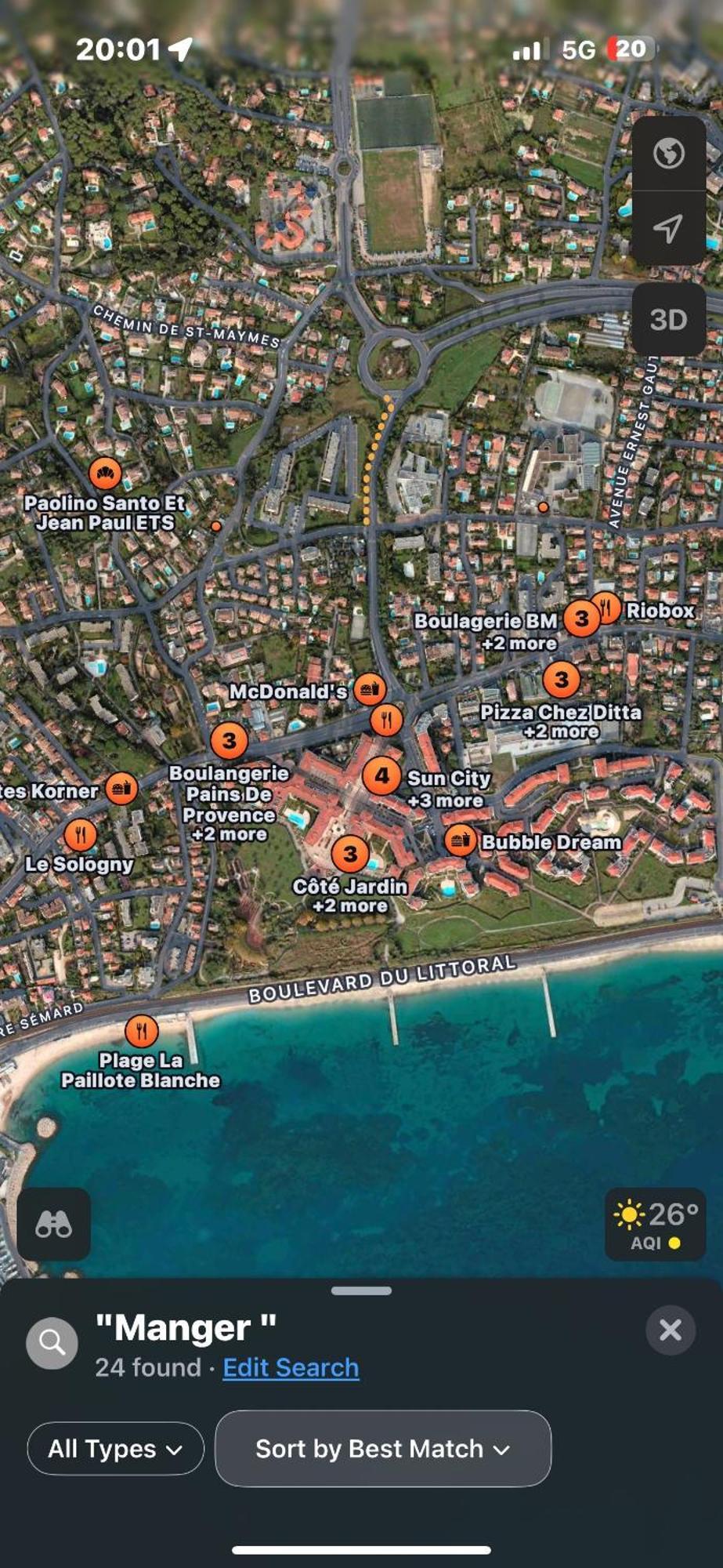 1 Bedroom Sea View, Swimming Pool, On Foot, Parking Antibes
