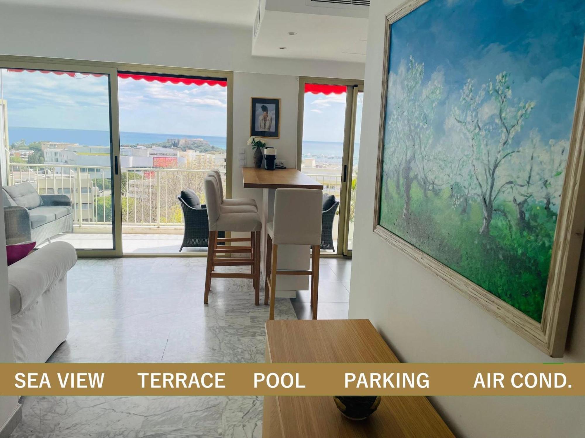 Apartamento Superbe 2 Pieces Antibes Vue Mer, Piscine, Parking *