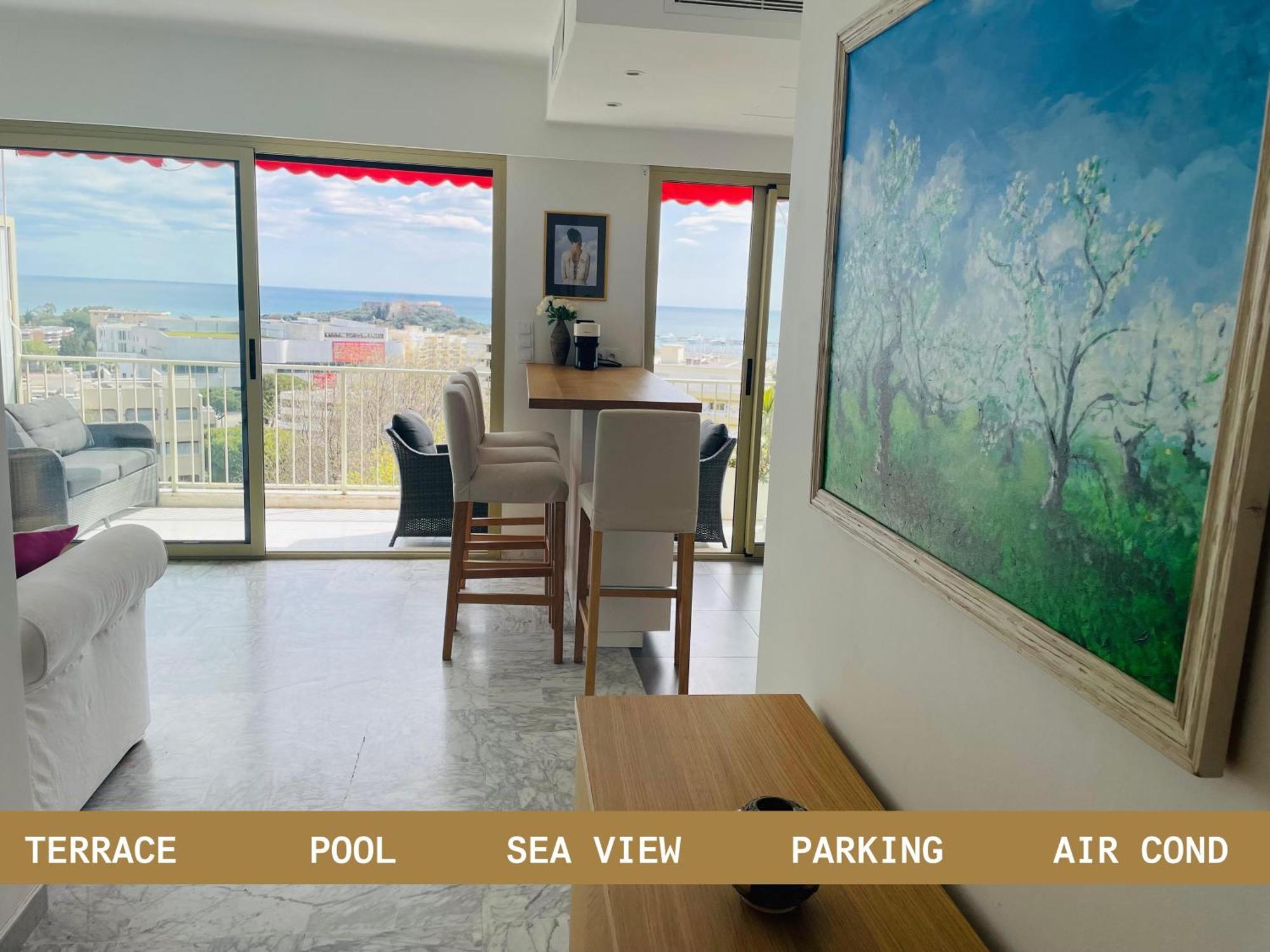 Apartamento Superbe 2 Pieces Antibes Vue Mer, Piscine, Parking Antibes